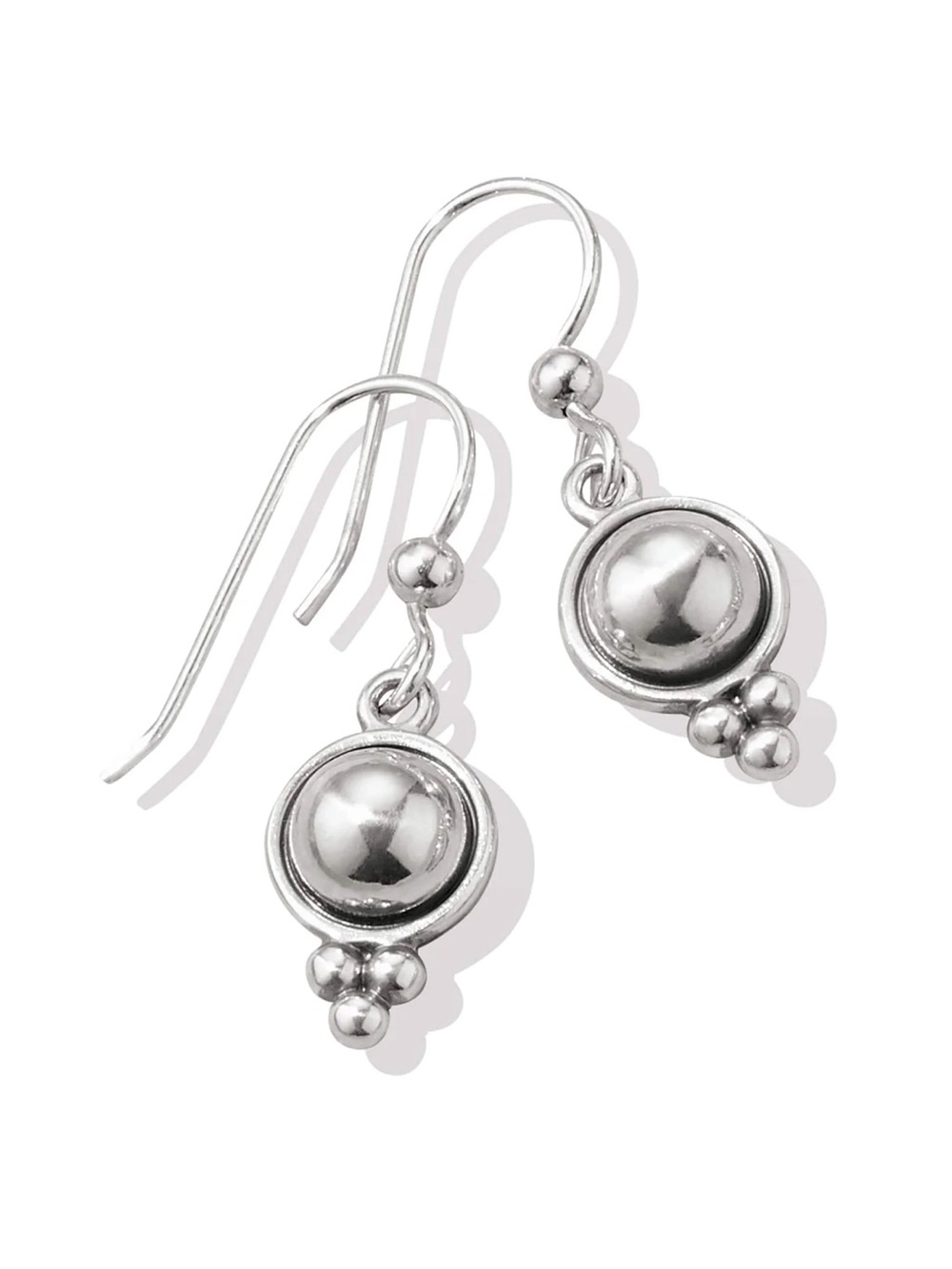 BRIGHTON NWT Pretty Tough JA7810 Stud French Wire Earrings in Silver